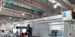 工業廠房車間崗位降溫，安裝蒸發冷省電空調-臥式管道機組SYW-GD- 30