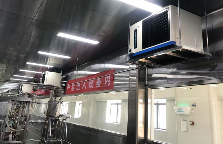 廠房車間制冷降溫，安裝蒸發冷省電空調-臥式軸流款