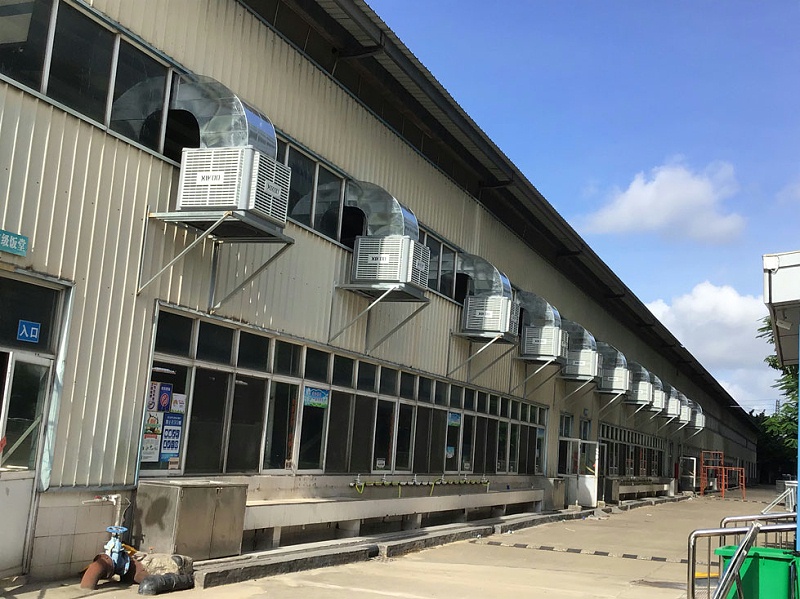 工業節能環保空調給學校飯堂食堂降溫通風