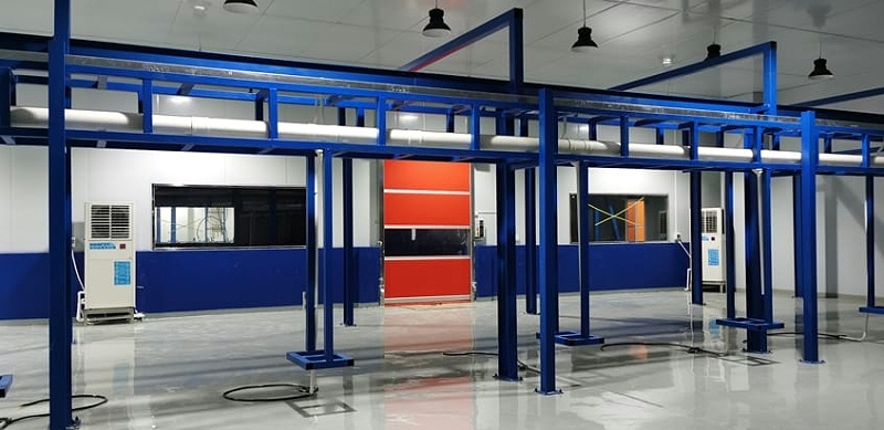 車間降溫廠房降溫設備，應用蒸發冷省電空調-立式軸流柜機